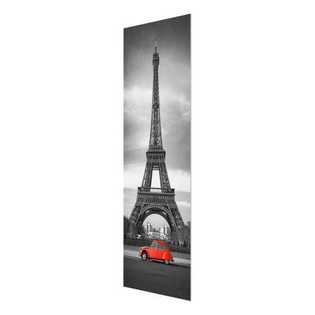 Glasbild - Spot on Paris - Panorama Hoch