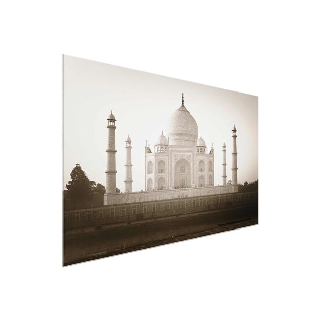 Glas Wandbilder Taj Mahal