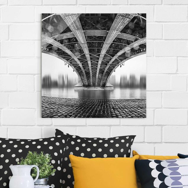 Glasbilder XXL Under The Iron Bridge