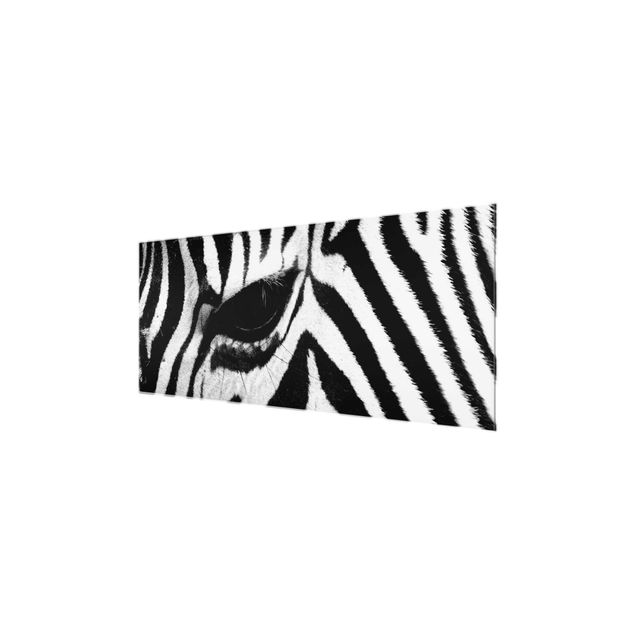 Glasbild - Zebra Crossing - Panorama Quer
