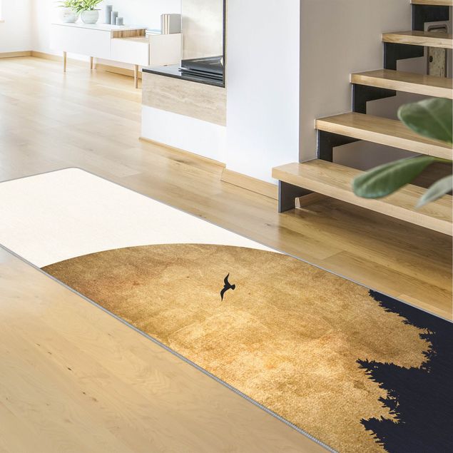 Moderne Teppiche Goldmond im Wald