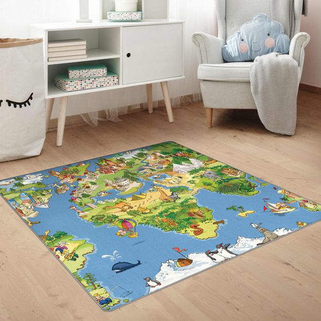 Spielteppich Great and Funny Worldmap