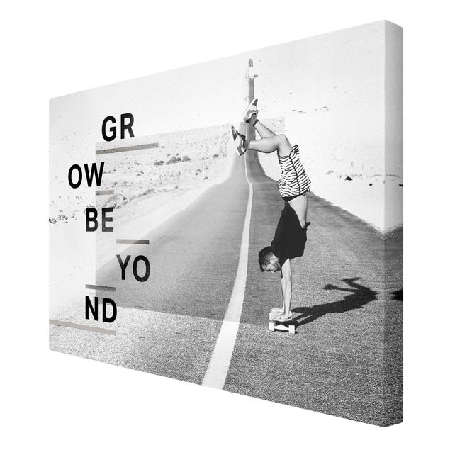 Leinwandbild - Grow Beyond Skater - Querformat - 3:2