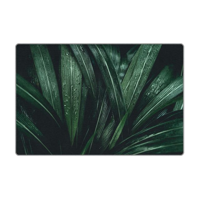 Teppich - Grüne Palmenblätter