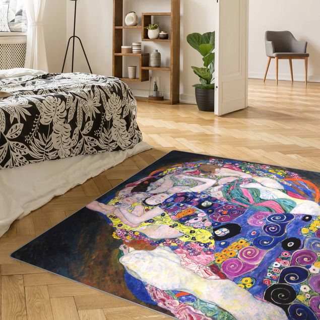 Teppich violett Gustav Klimt - Die Jungfrau