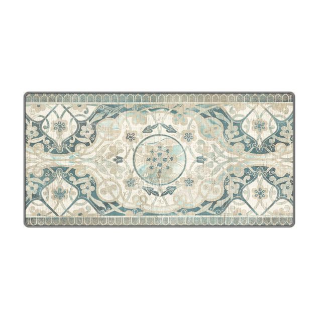 Teppich weiß Holzpaneel Persisch Vintage I