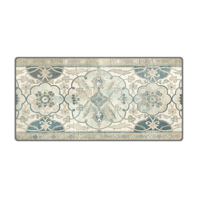 Teppich weiss Holzpaneel Persisch Vintage II