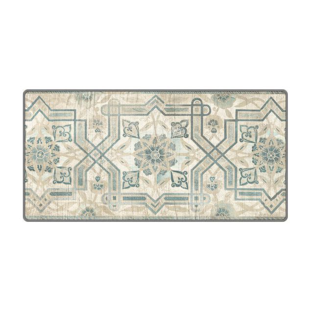 Teppich weiß Holzpaneel Persisch Vintage III