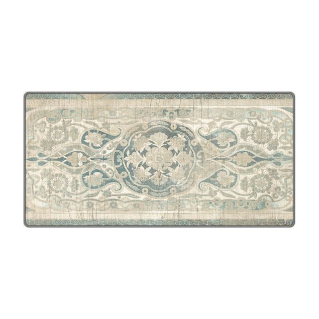 Teppich weiss Holzpaneel Persisch Vintage IV