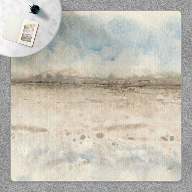 Teppich beige Horizont-Kante I
