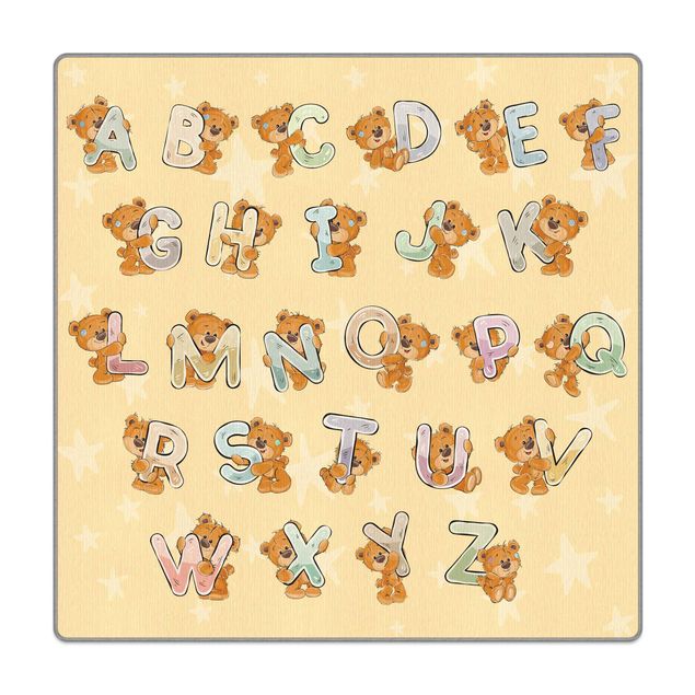 Teppich - Ich lerne das Alphabet mit Teddy von A bis Z