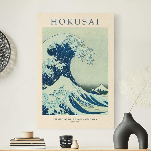 schöne Bilder Katsushika Hokusai - Die grosse Welle von Kanagawa - Museumsedition