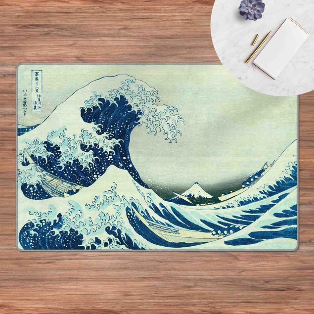 grosser Teppich Katsushika Hokusai - Die grosse Welle von Kanagawa