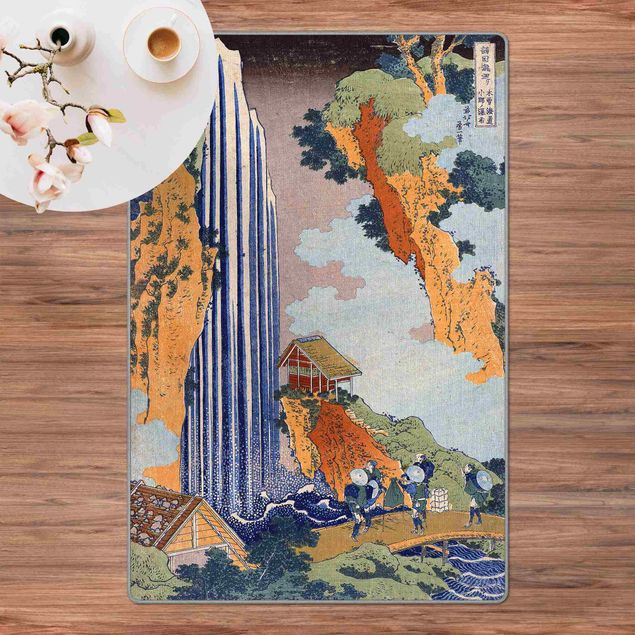 Teppiche groß Katsushika Hokusai - Ono Wasserfall
