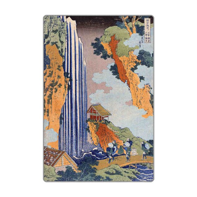 Teppich - Katsushika Hokusai - Ono Wasserfall
