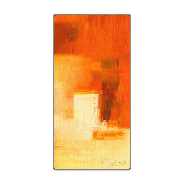 Teppich - Komposition in Orange und Braun 03