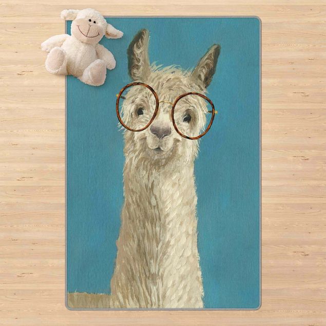 Spielteppich Lama mit Brille I