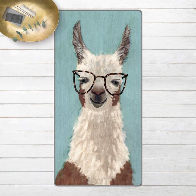 Spielteppich Lama mit Brille II