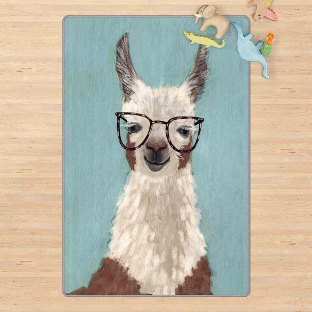 Spielteppich Lama mit Brille II