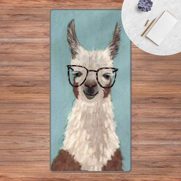 Moderne Teppiche Lama mit Brille II