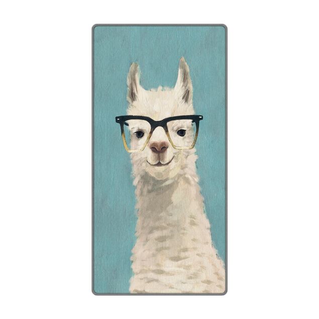 Teppich - Lama mit Brille IV