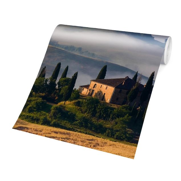 Fototapete selbstklebend Landgut in der Toskana