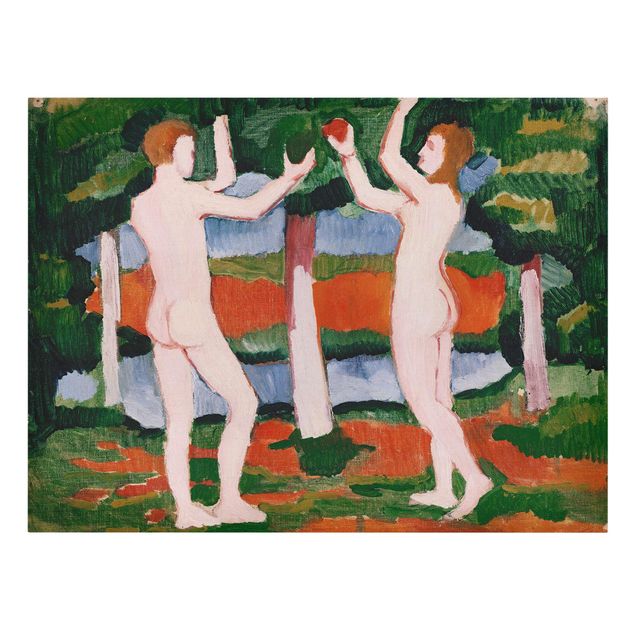 Leinwandbilder kaufen August Macke - Adam und Eva