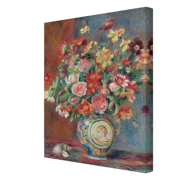 Leinwandbild - Auguste Renoir - Blumenvase - Hoch 3:4
