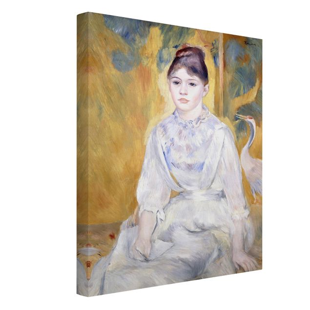 Leinwandbilder kaufen Auguste Renoir - Junges Mädchen mit Schwan