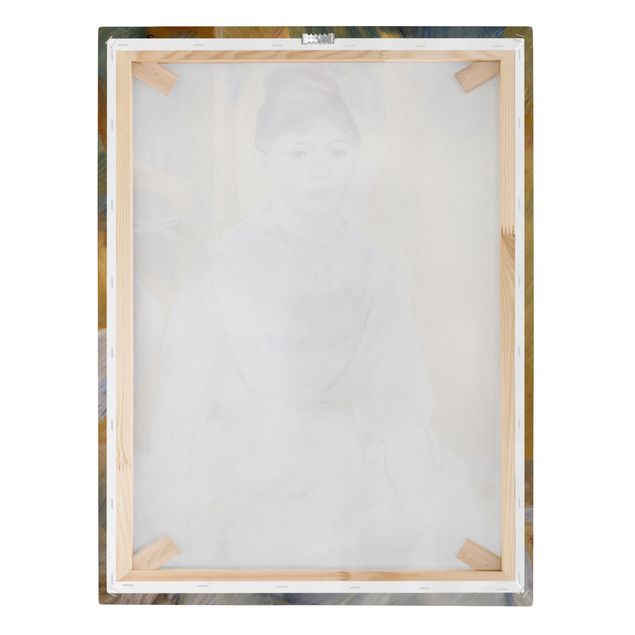 Leinwandbild - Auguste Renoir - Junges Mädchen mit einem Schwan - Hoch 3:4