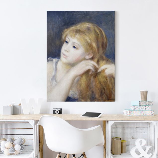 Renoir Gemälde Auguste Renoir - Kopf eines Mädchens