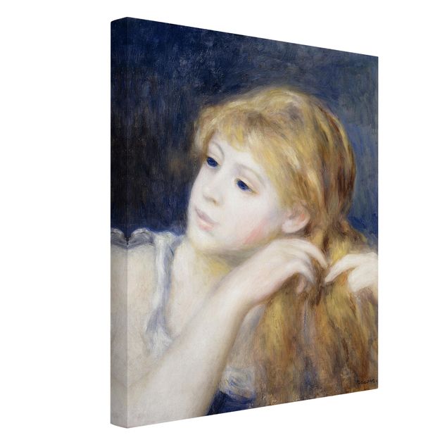Leinwandbilder kaufen Auguste Renoir - Kopf eines Mädchens