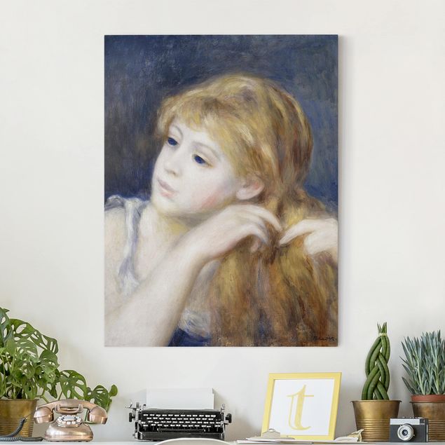Impressionismus Bilder Auguste Renoir - Kopf eines Mädchens