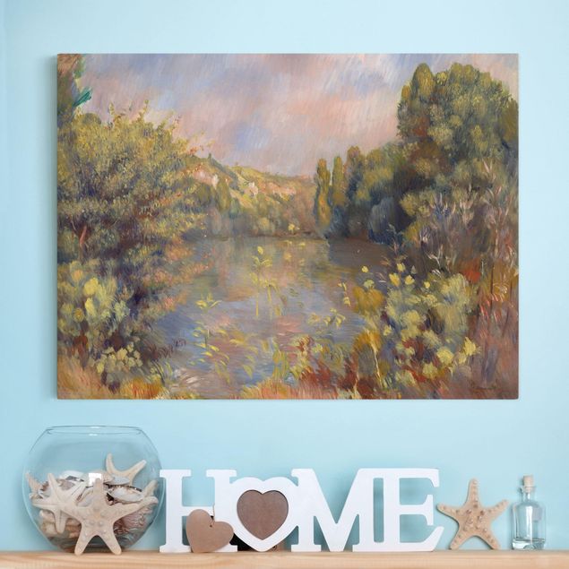 Impressionismus Bilder Auguste Renoir - Landschaft mit See