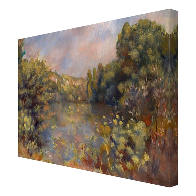 Leinwandbilder kaufen Auguste Renoir - Landschaft mit See