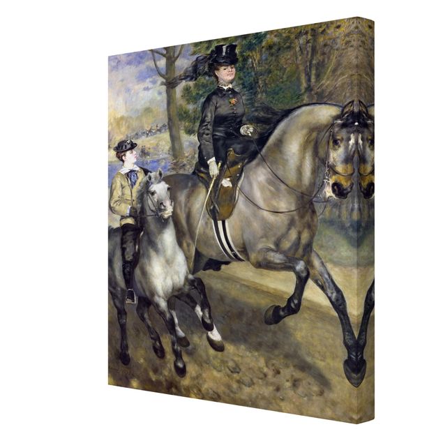 Leinwandbild - Auguste Renoir - Reiter im Bois de Boulogne - Hoch 3:4