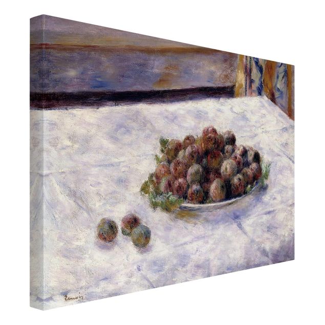 Leinwandbilder kaufen Auguste Renoir - Teller mit Pflaumen