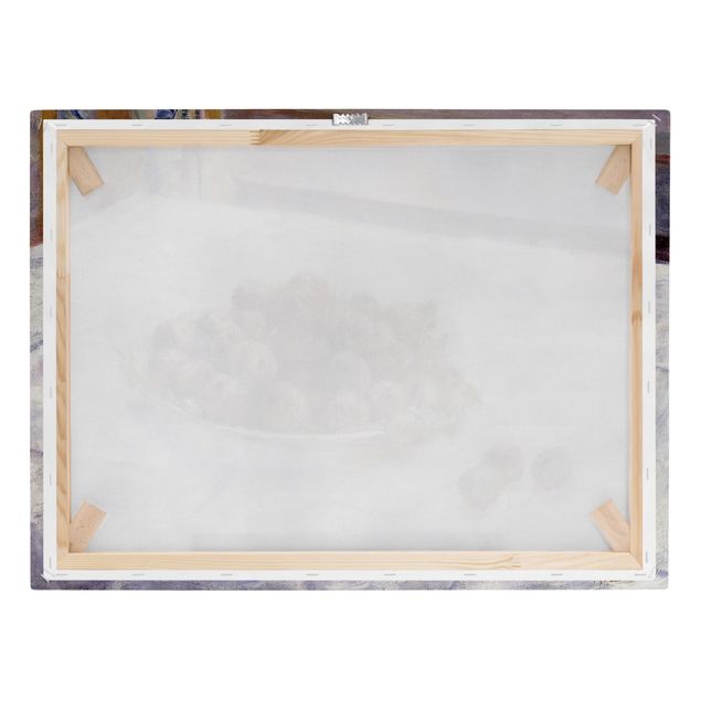 Leinwandbild - Auguste Renoir - Stillleben, ein Teller mit Pflaumen - Quer 4:3