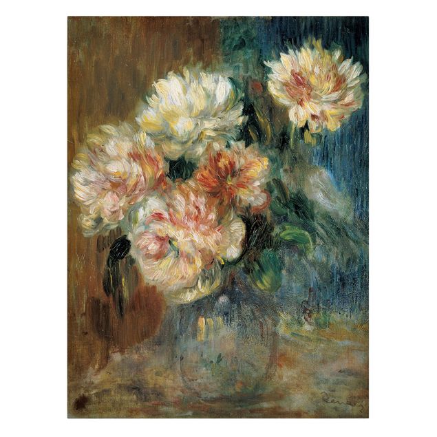 schöne Leinwandbilder Auguste Renoir - Vase Pfingstrosen