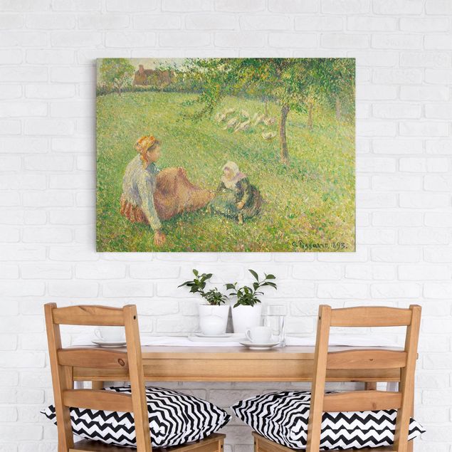 Pissaro Gemälde Camille Pissarro - Gänsehirtin