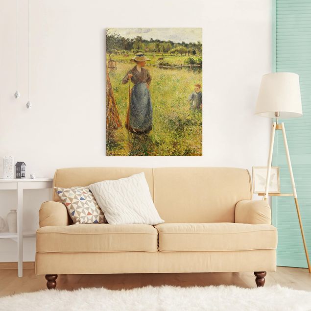 Leinwandbilder Naturmotive Camille Pissarro - Die Heumacherin