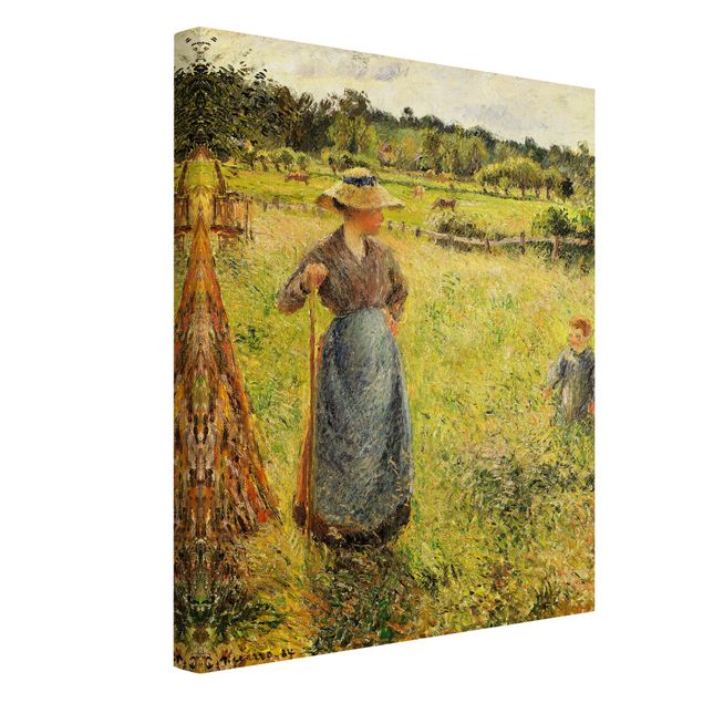 schöne Bilder Camille Pissarro - Die Heumacherin