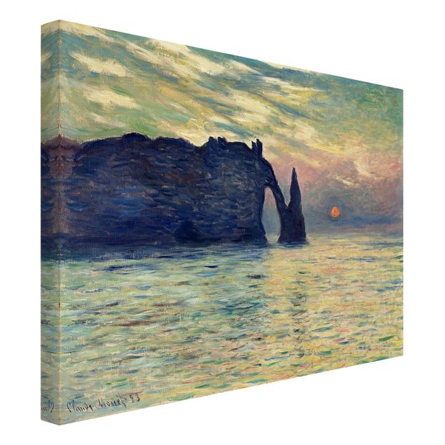 Leinwandbild Küste bei Étretat Claude Monet