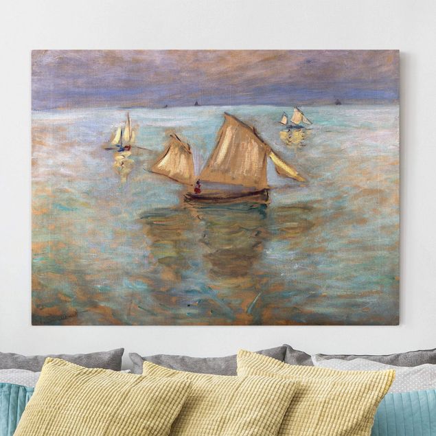 Leinwand Natur Claude Monet - Fischerboote