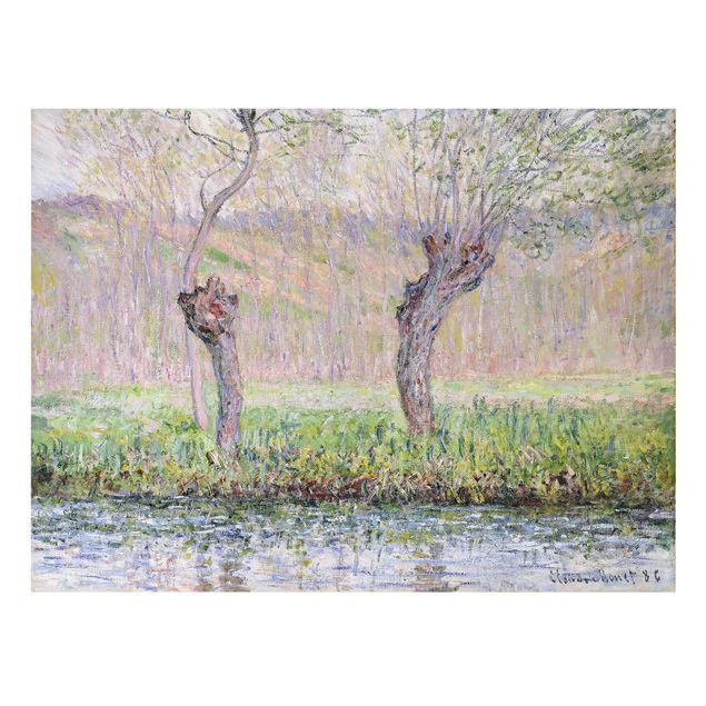 Leinwandbilder Claude Monet - Weidenbäume Frühling