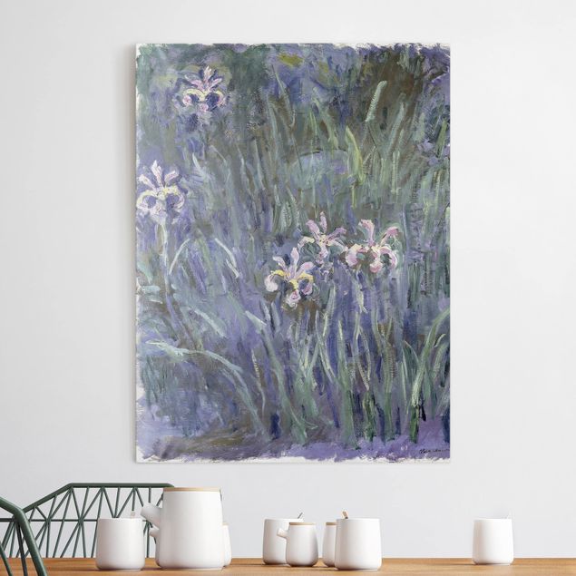 Blumenbilder auf Leinwand Claude Monet - Schwertlilien