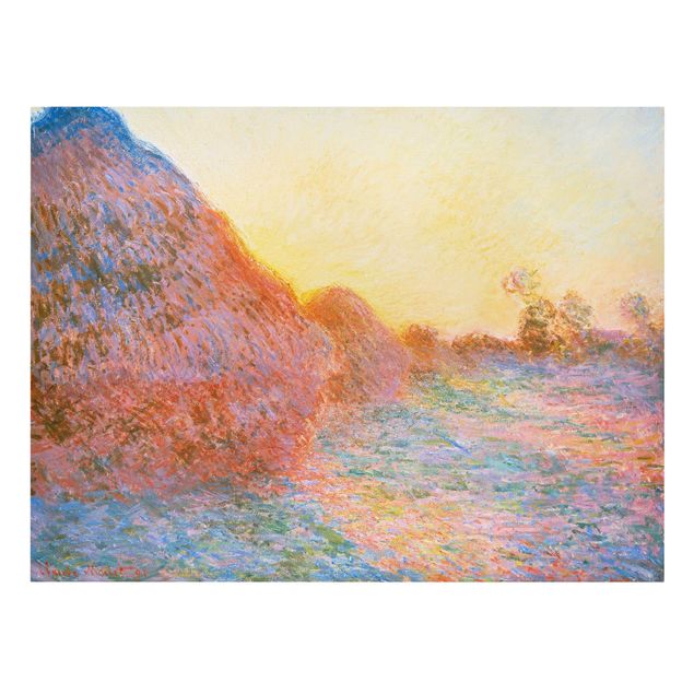 schöne Leinwandbilder Claude Monet - Strohschober