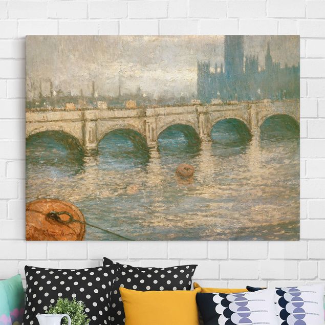 Skyline Leinwandbild Claude Monet - Themsebrücke