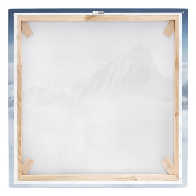 Leinwandbild - Die Alpen über den Wolken - Quadrat 1:1