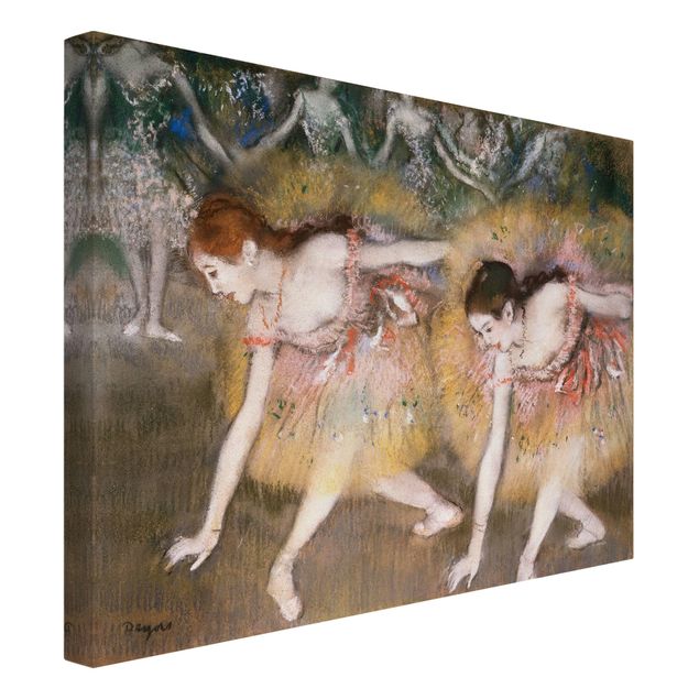 Leinwandbilder kaufen Edgar Degas - Verbeugende Ballerinen